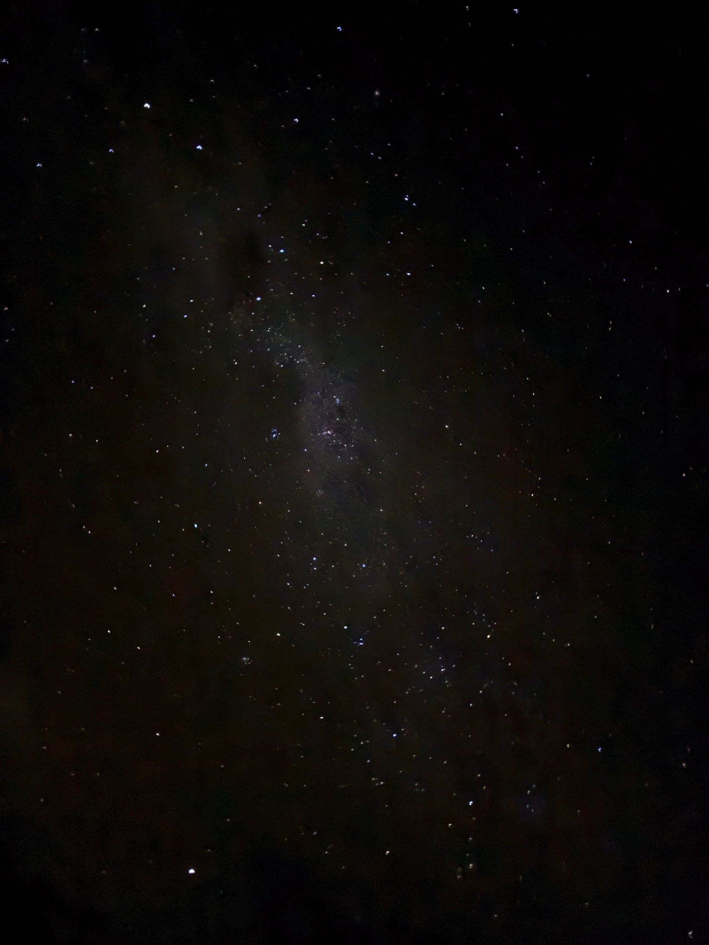 Clear star-filled night sky over the sanctuary