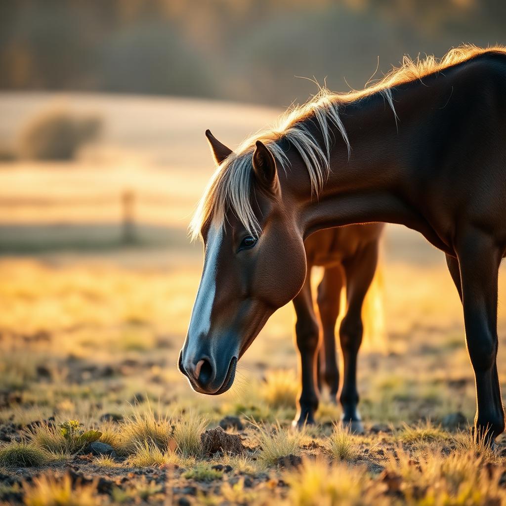 Hands grooming a horse